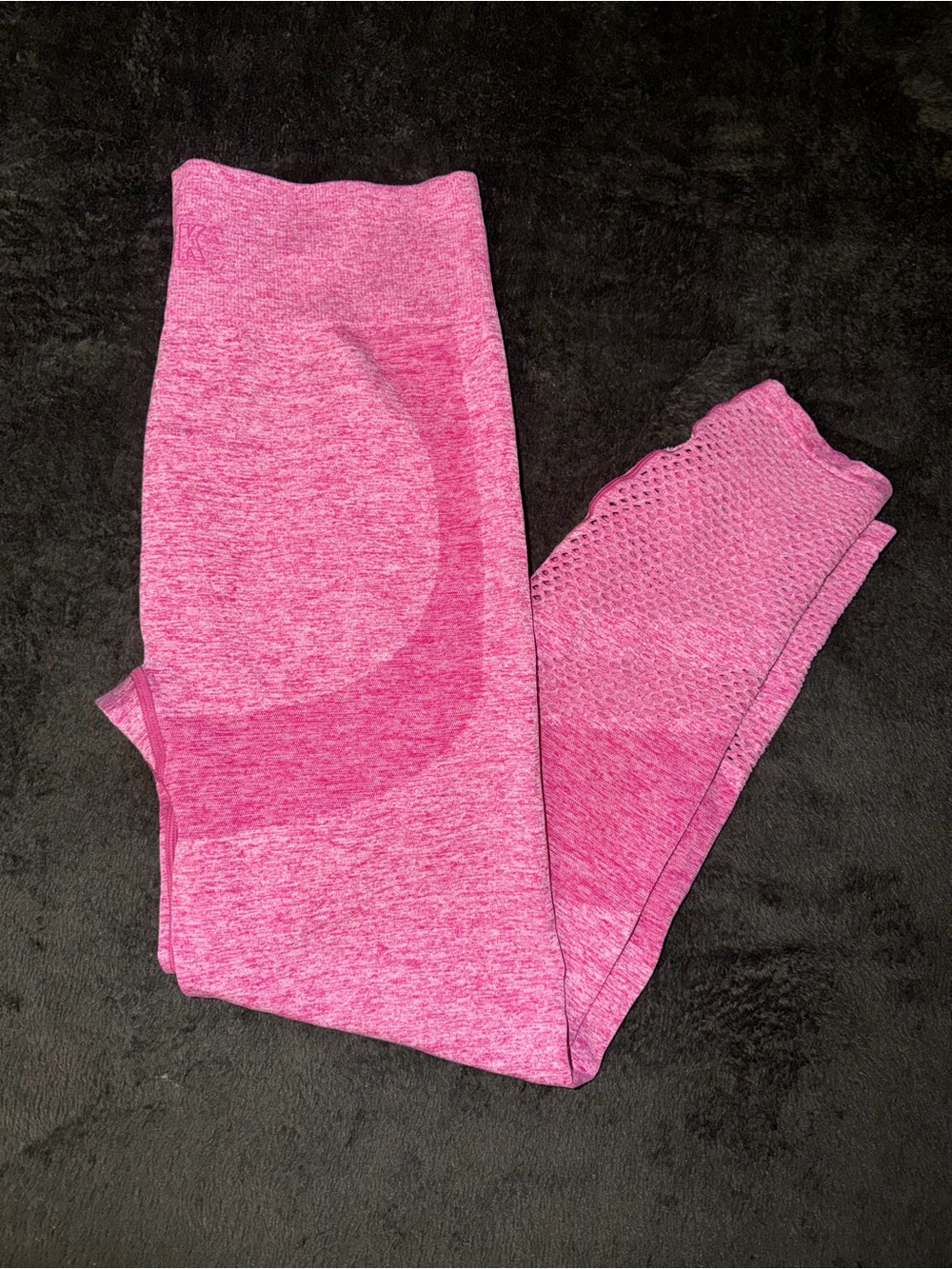 PINK Victoria's Secret Heathered Hot Pink Seamless Leggings